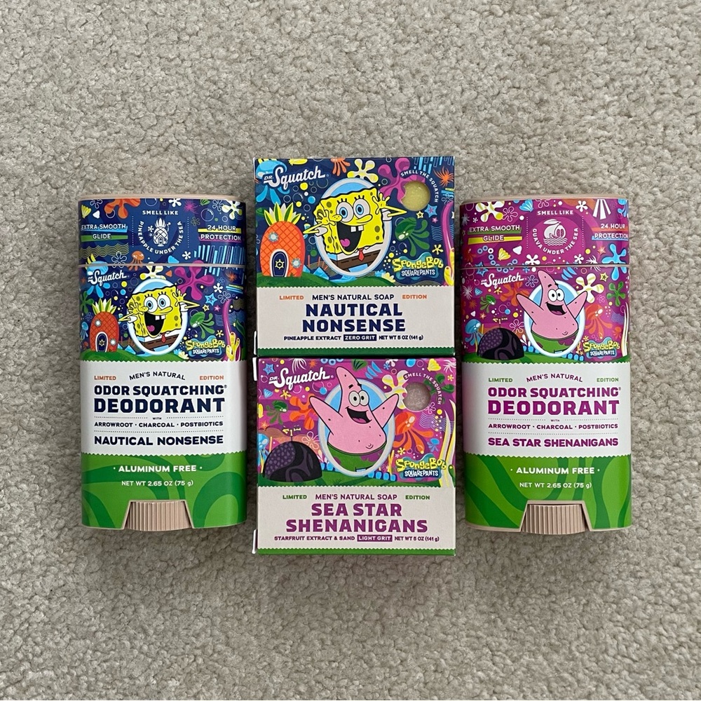 Dr. Squatch Nautical Nonsense, Sea Star Shenanigans Bricc Soap + Deodorant Set